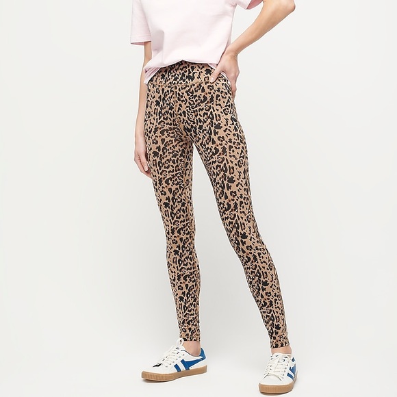 J. Crew Pants - J. Crew 7/8 High Rise Leopard Print Leggings.